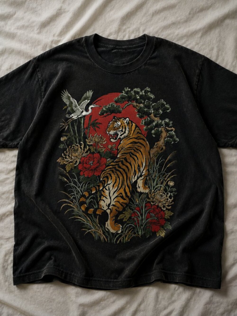 Retro Tiger Shirt, Vintage Tiger Graphic T-shirt